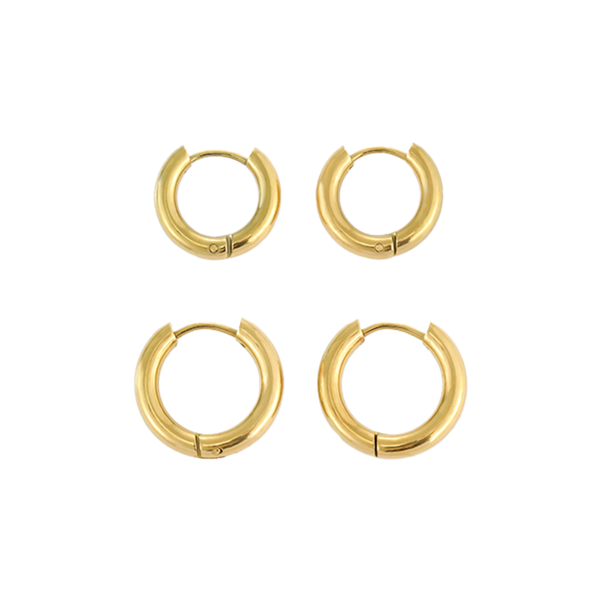 Gold Classic Huggie Hoops
