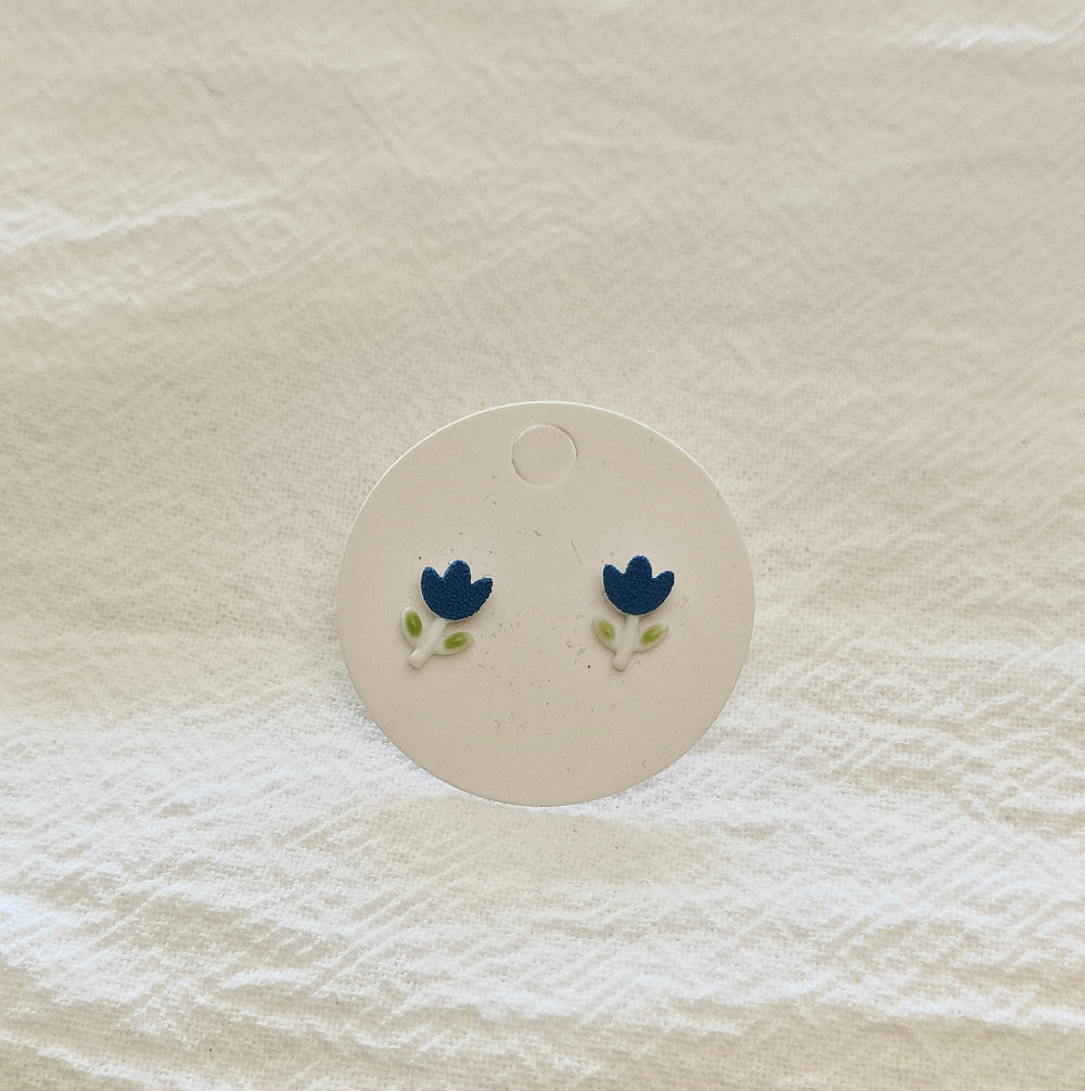 Blue Tulip Mini Studs