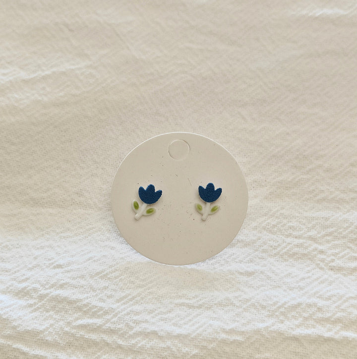 Blue Tulip Mini Studs
