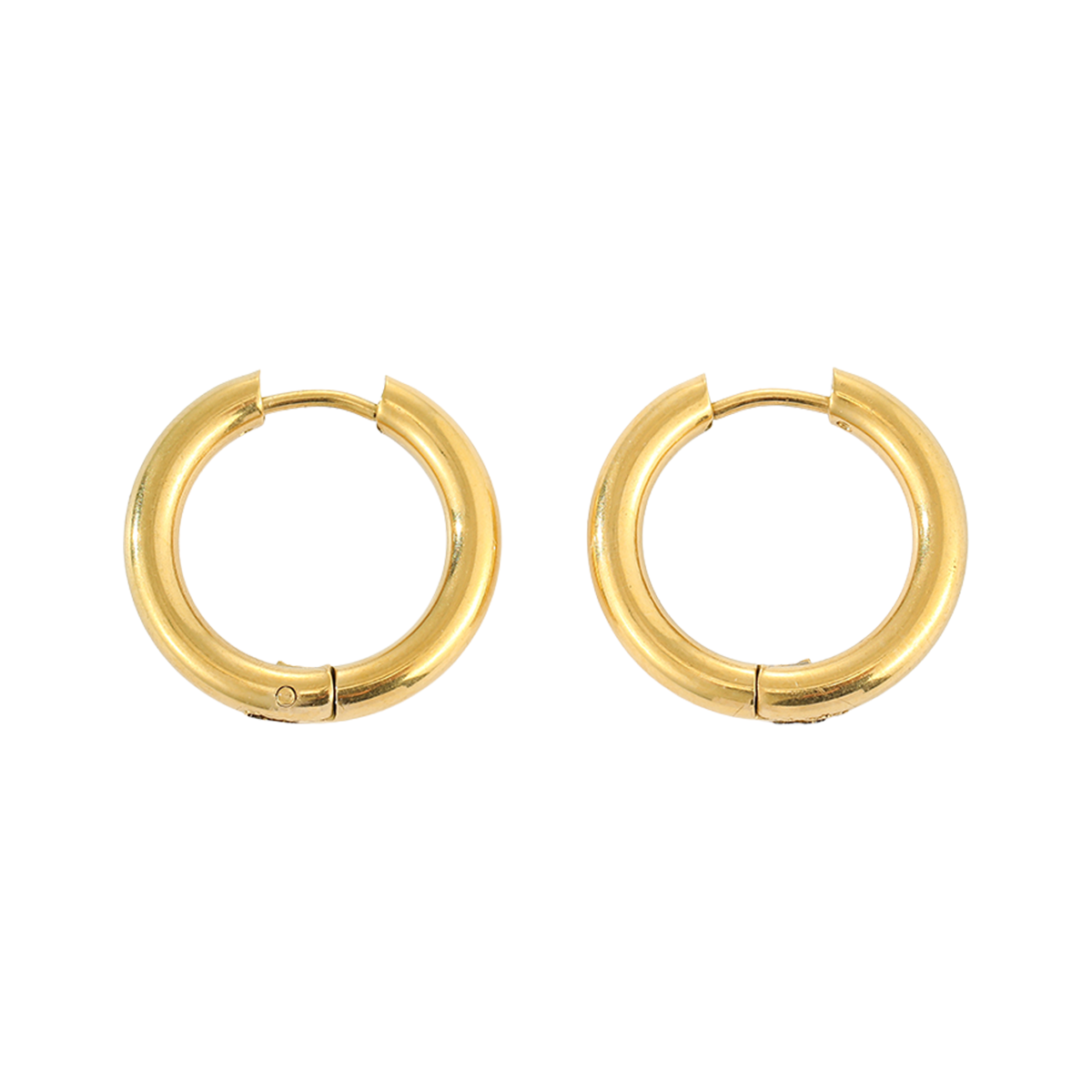 Gold Chubby Huggie Hoops