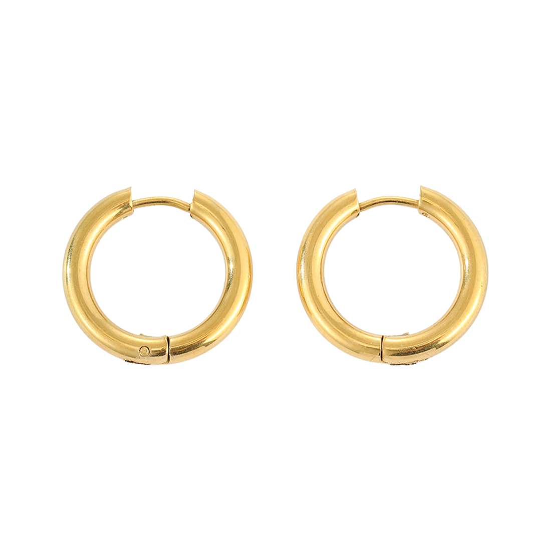 Gold Chubby Huggie Hoops