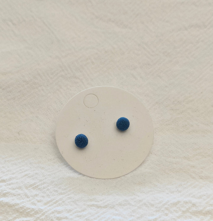 Dark Blue Balls Mini Studs