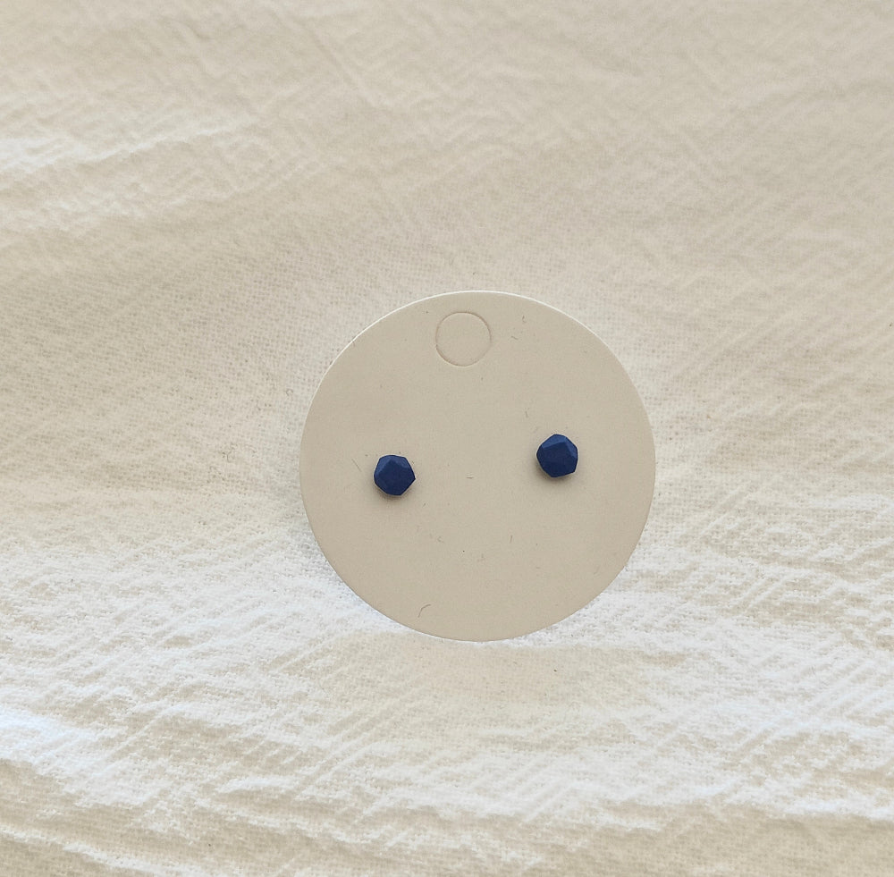 Dark Blue Chip Mini Studs