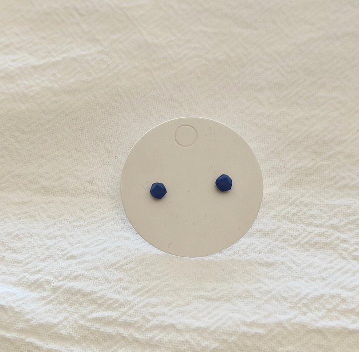 Dark Blue Chip Mini Studs