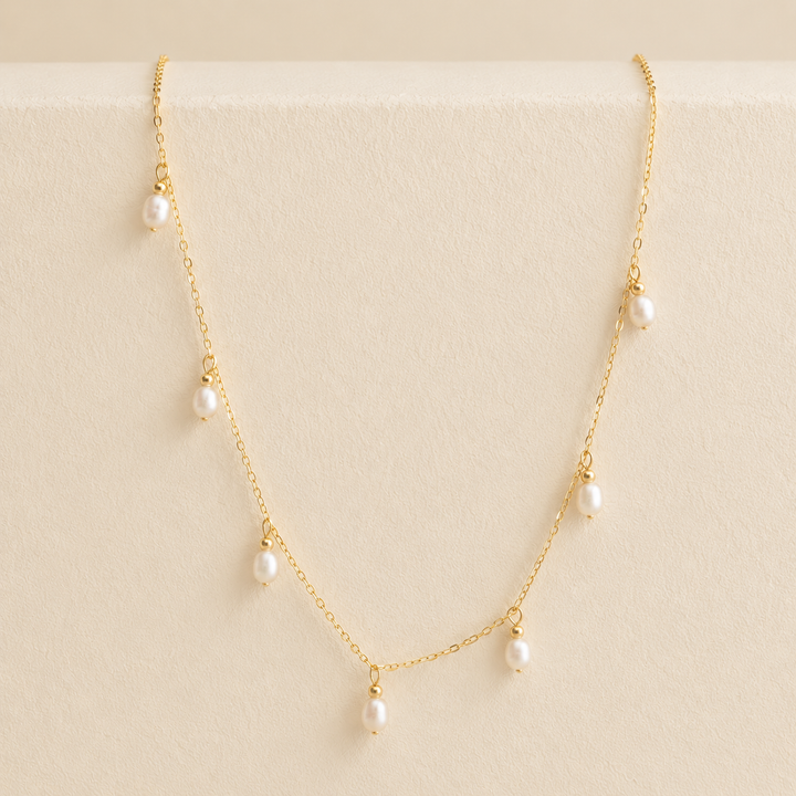 Drop Pearl Necklace