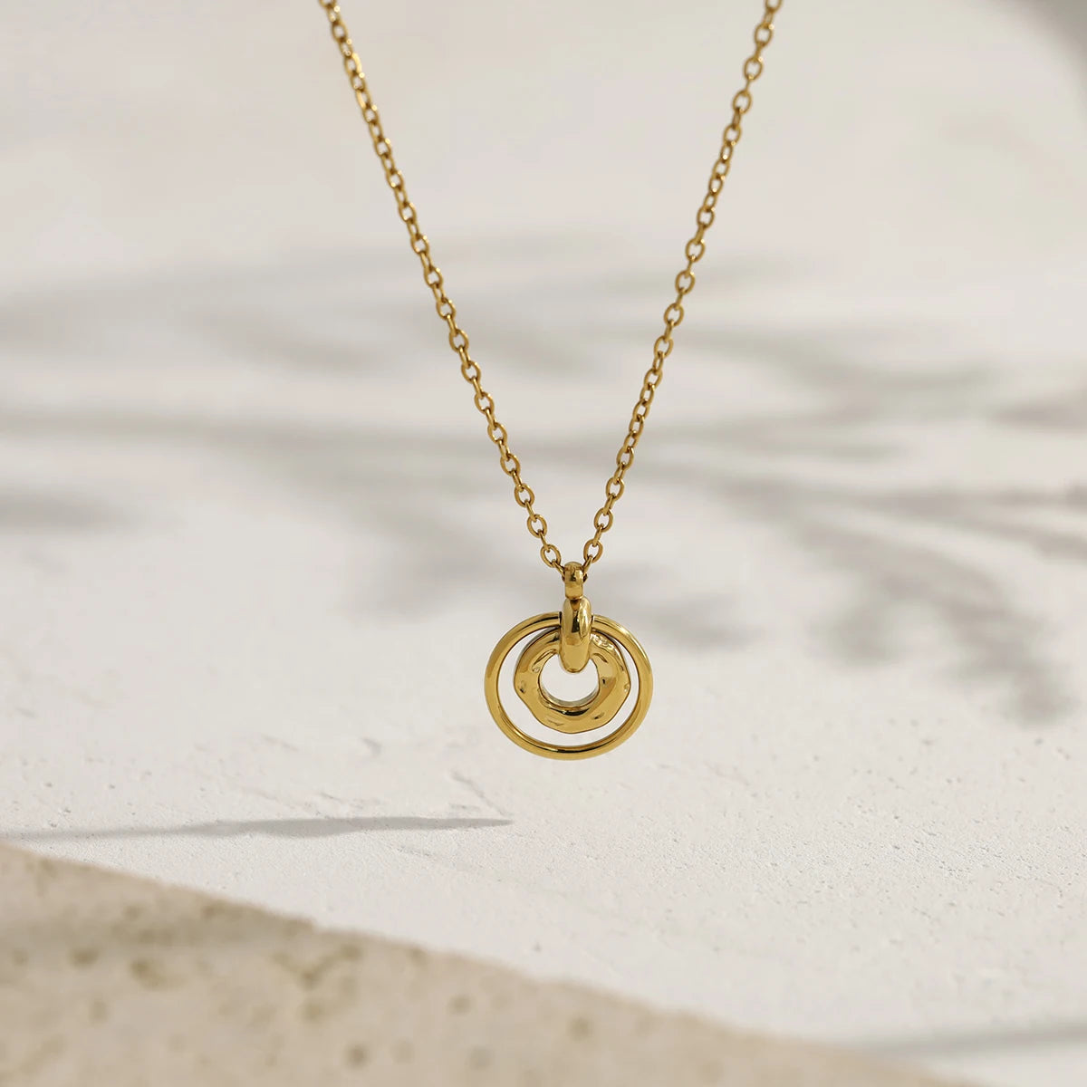 Gold Circles Necklace
