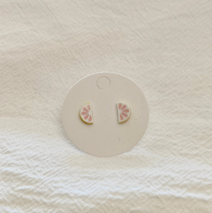 Grapefruit Slices Mini Studs