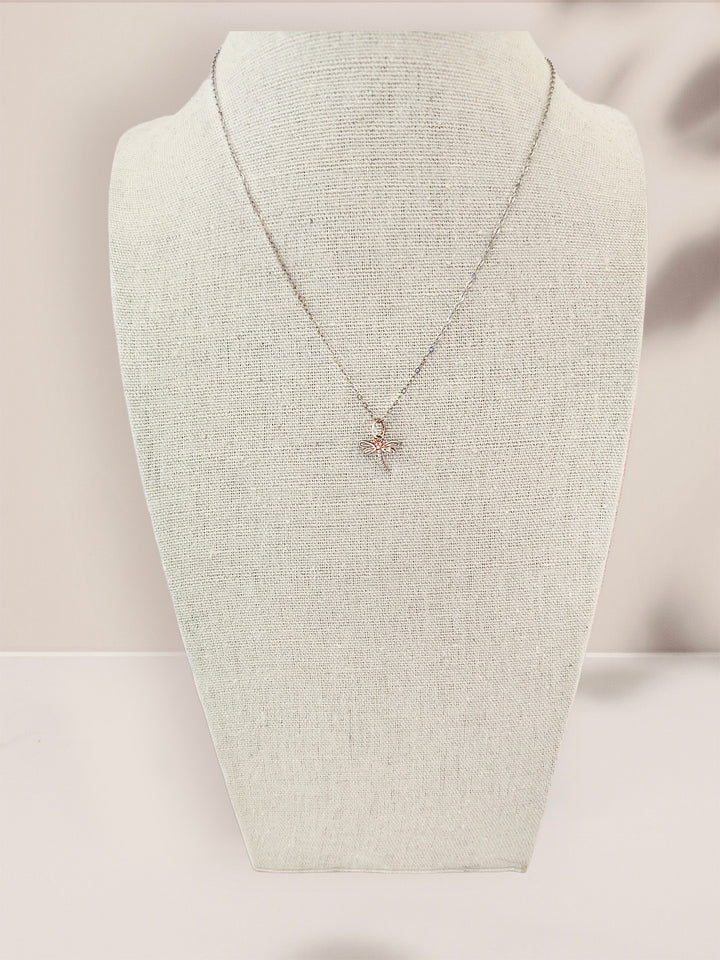 Sterling Silver Dragonfly Pendant Necklace