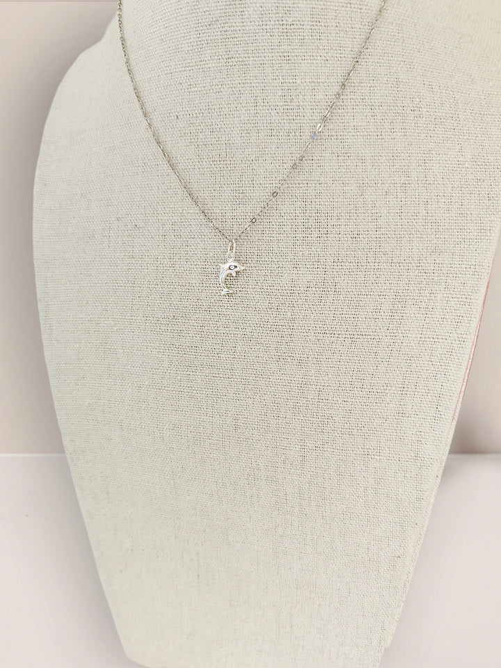 Sterling Silver Dolphin Pendant Necklace