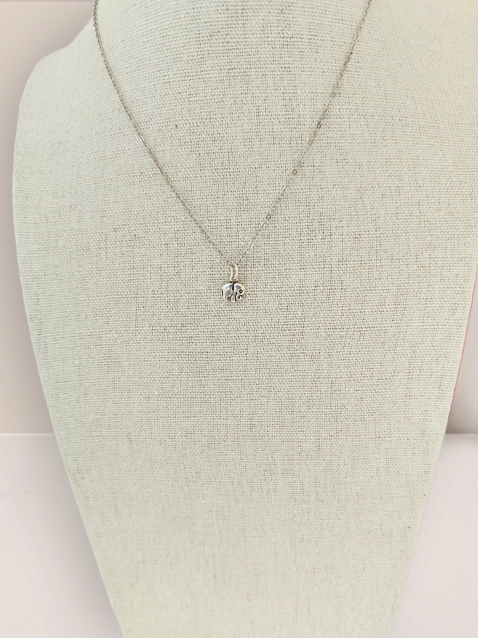 Sterling Silver Elephant Pendant Necklace