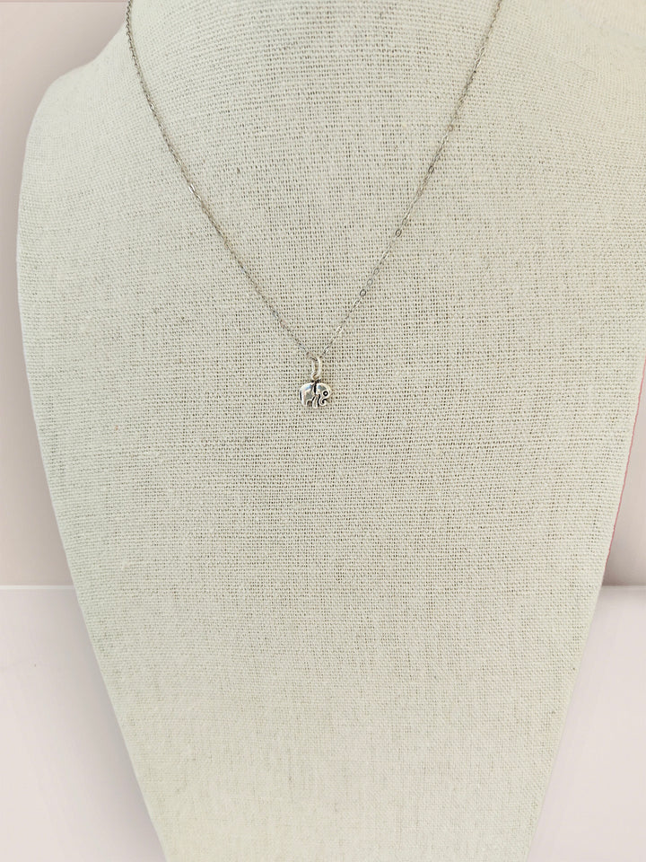 Sterling Silver Elephant Pendant Necklace