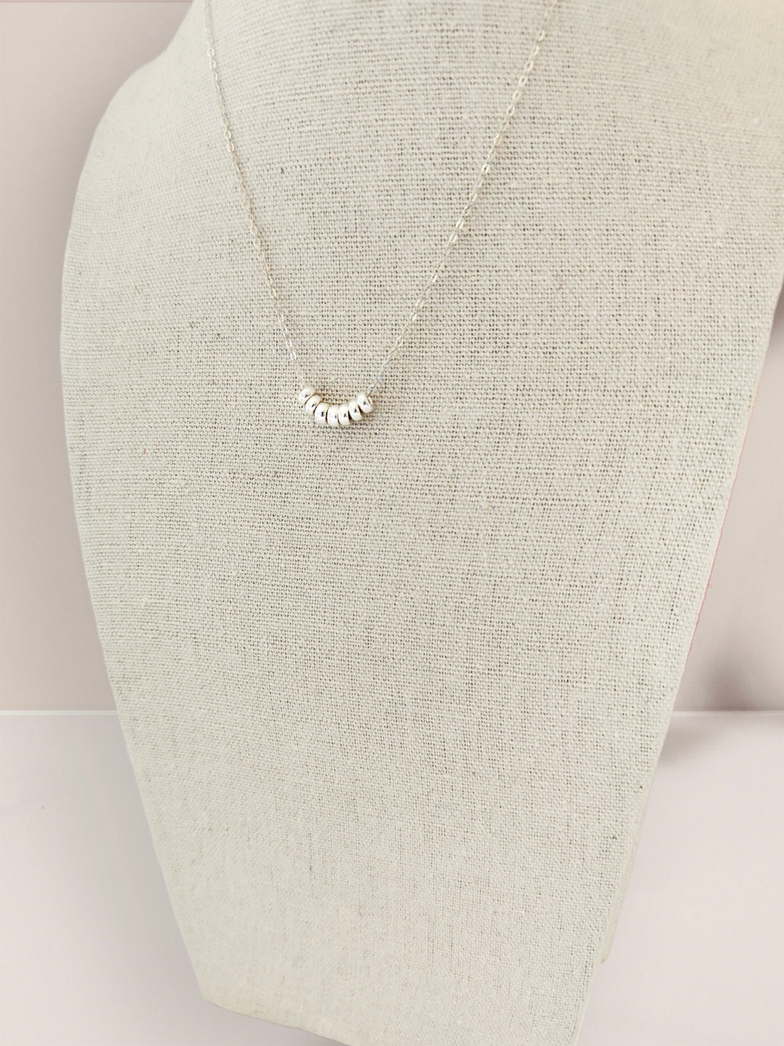 Sterling Silver Seven Lucky Rings Necklace