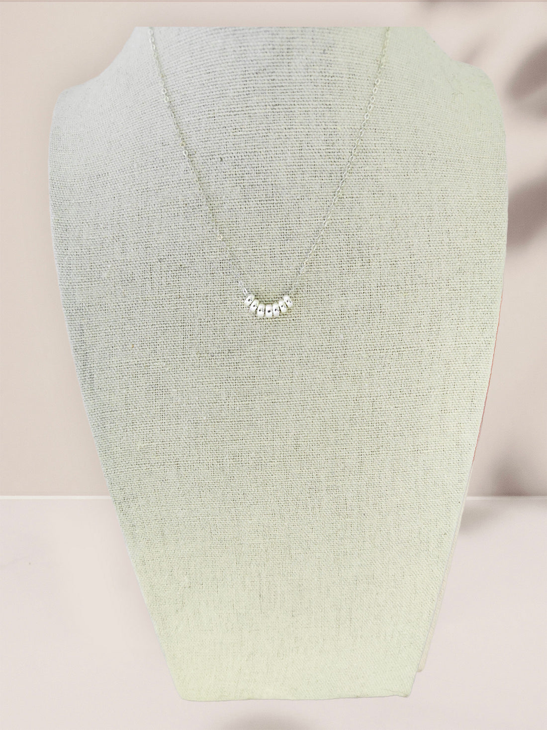 Sterling Silver Seven Lucky Rings Necklace