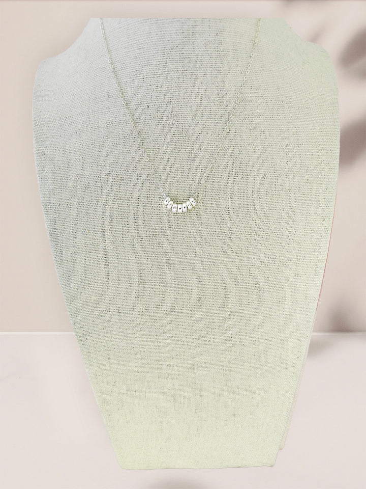 Sterling Silver Seven Lucky Rings Necklace