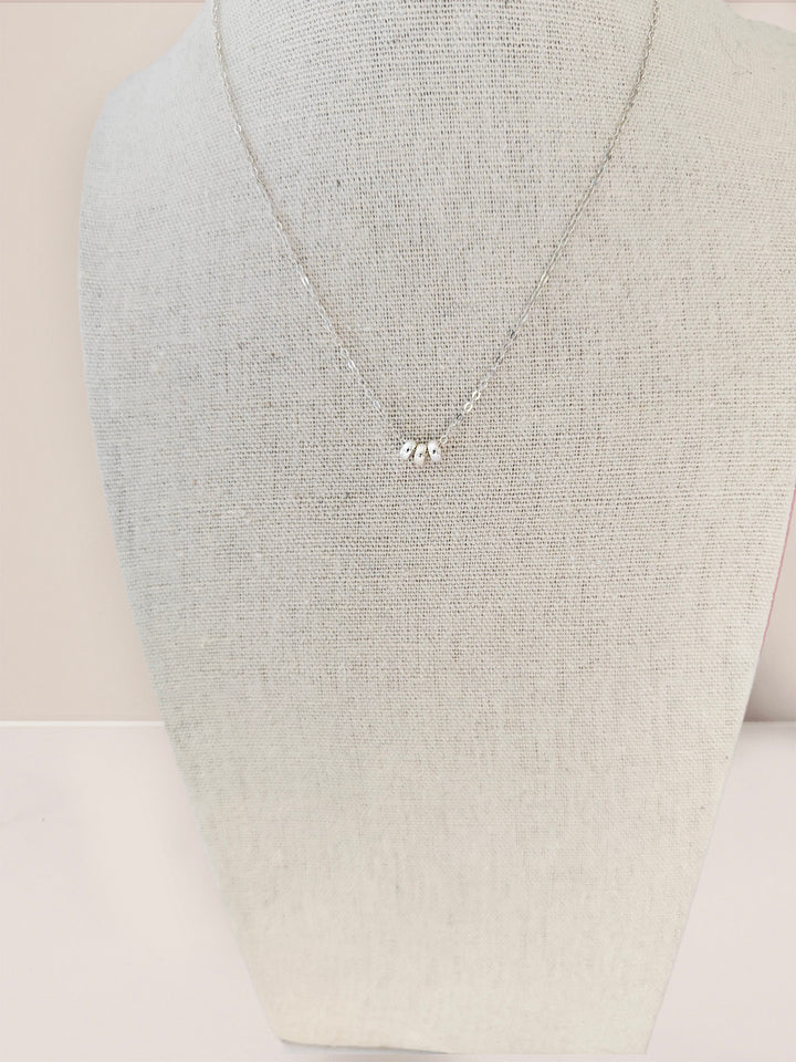 Sterling Silver Three Rings Love Necklace