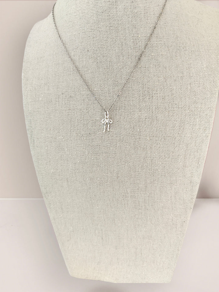 Sterling Silver Bow Pendant Necklace