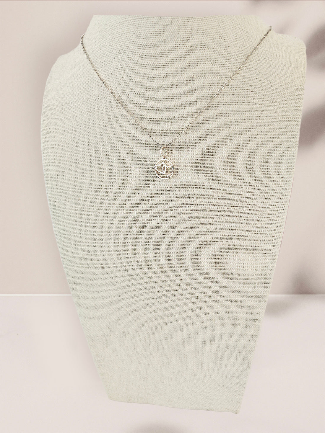 Sterling Silver Linked Heart Pendant Necklace