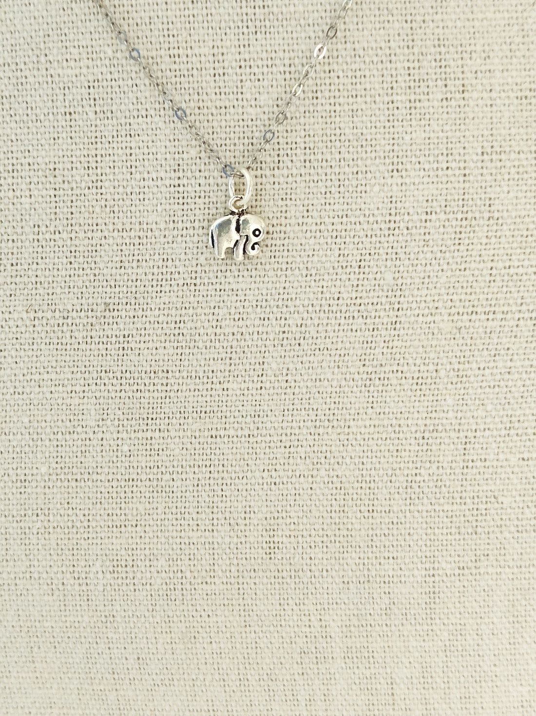 Sterling Silver Elephant Pendant Necklace