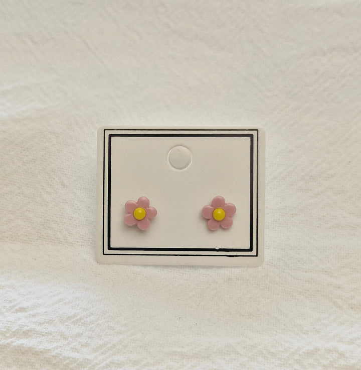 Pink Plum Blossum Mini Studs