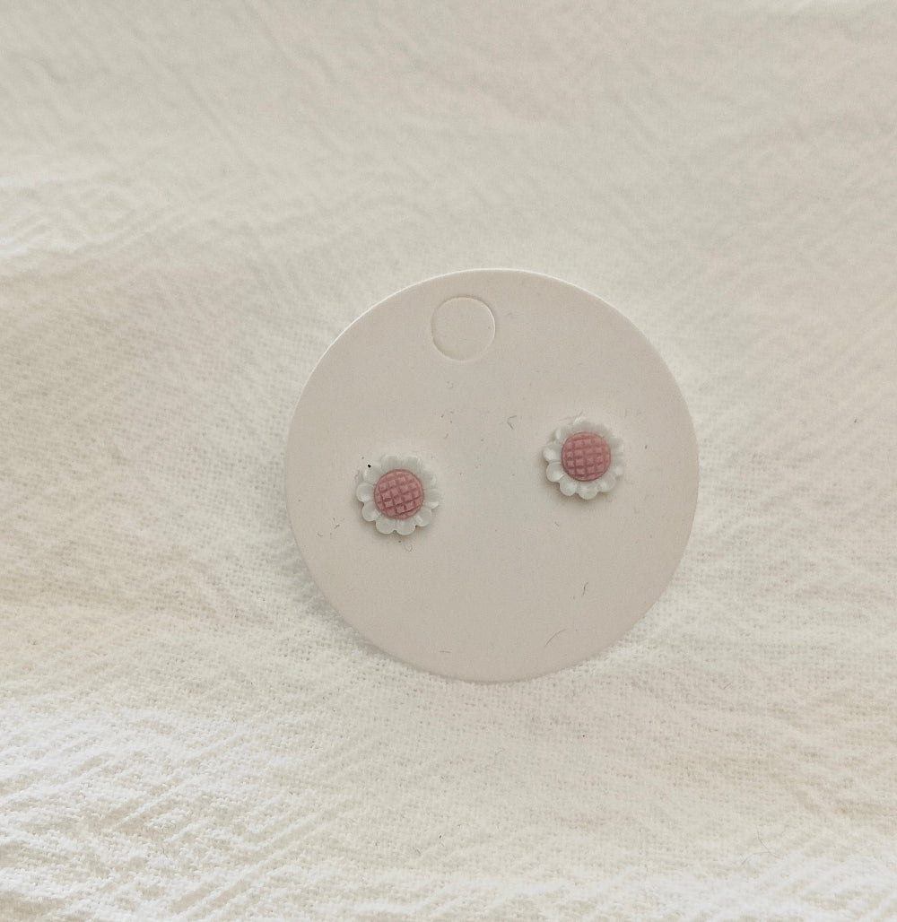 Purple Sunflower Mini Studs