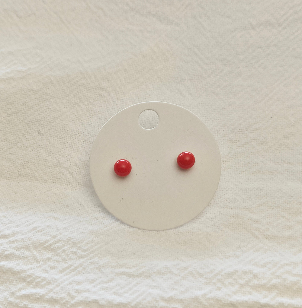 Red Ball Mini Studs