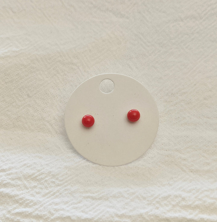 Red Ball Mini Studs