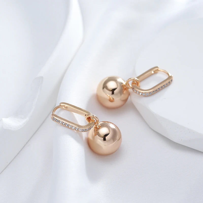 Pave Sphere Drop Earrings