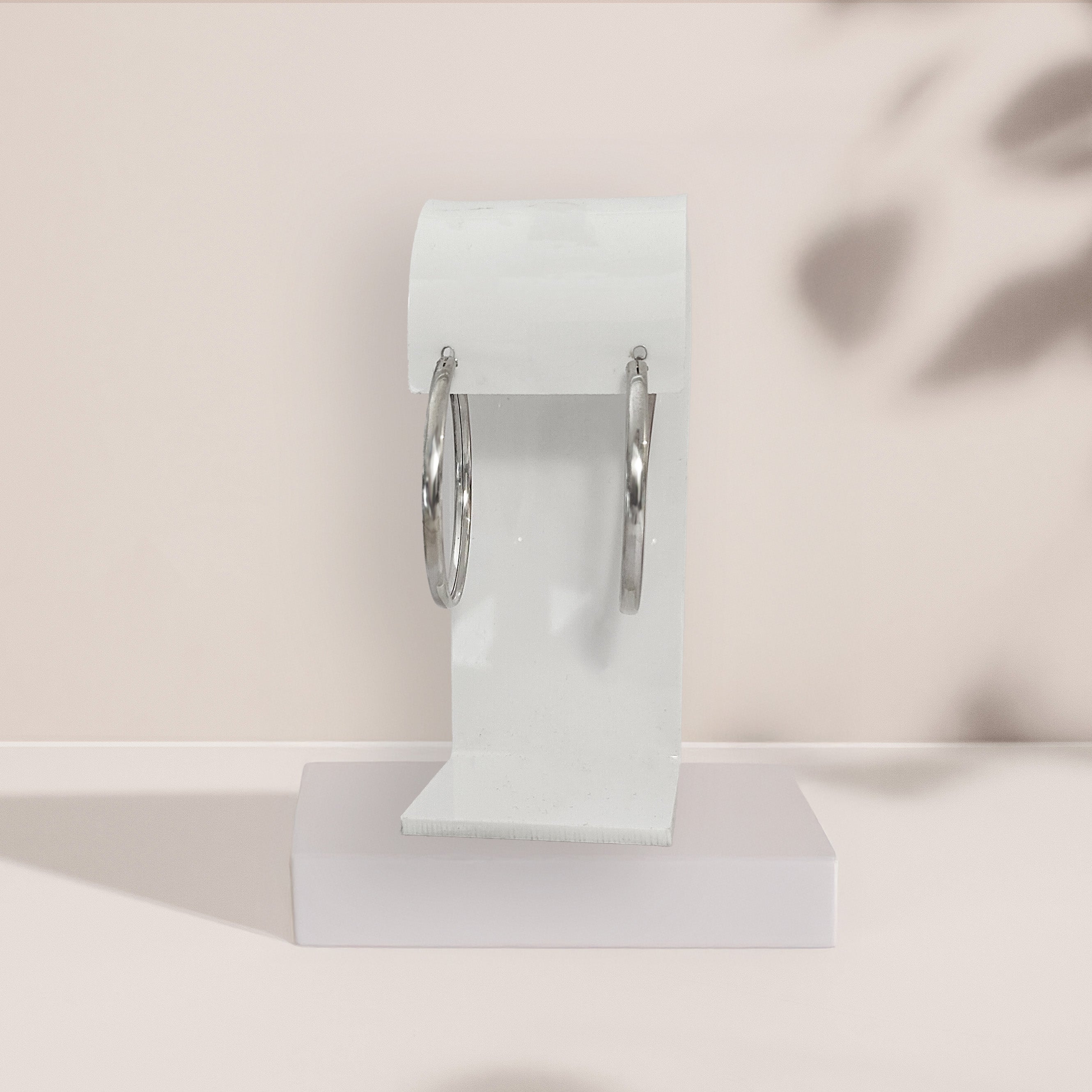 Sterling Silver Large Hoop Earrings