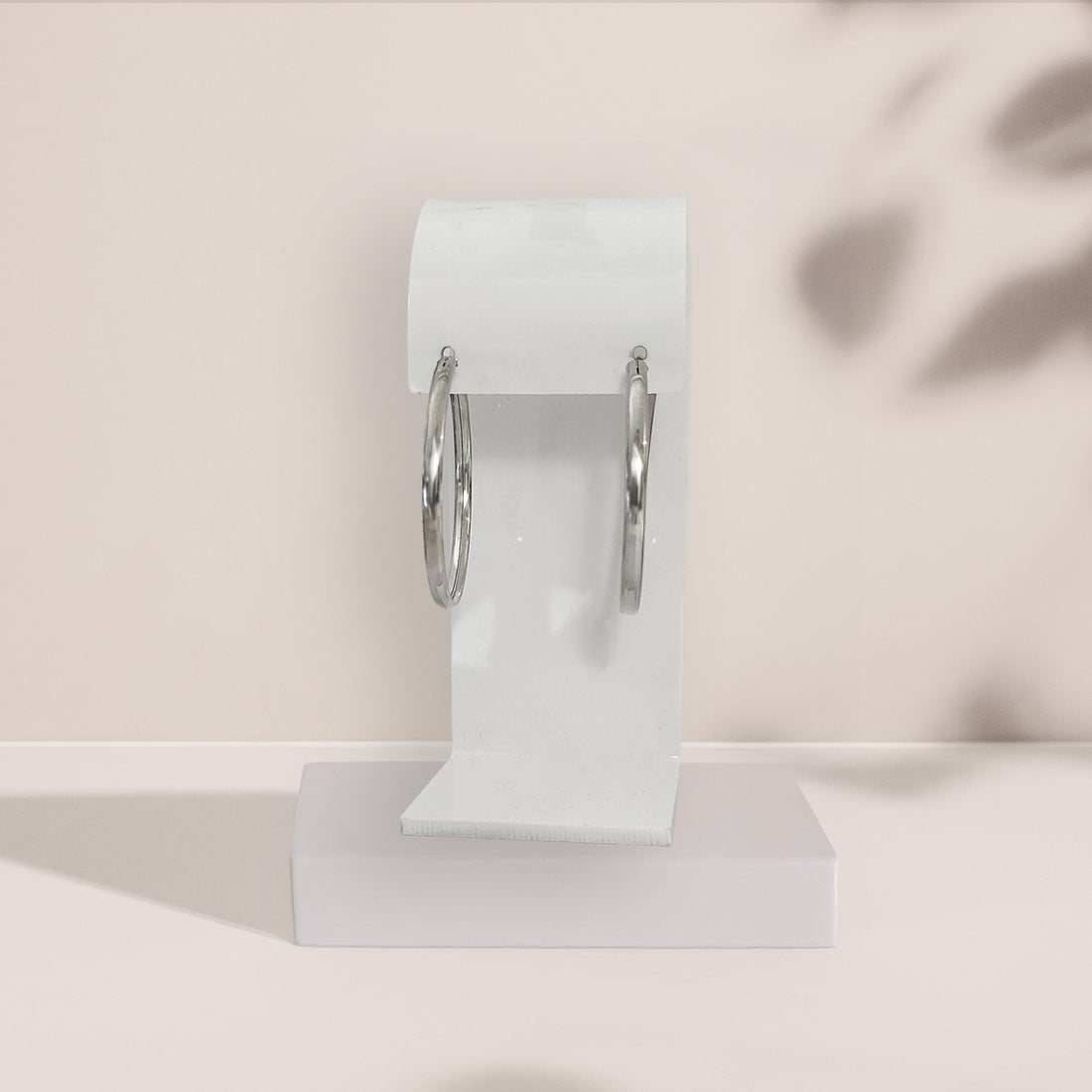 Sterling Silver Large Hoop Earrings