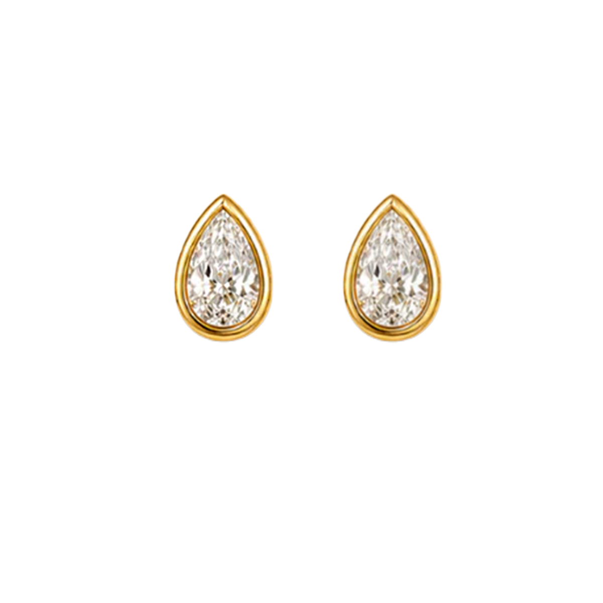 Gold Teardrop Crystal Earring Set — 3 Styles